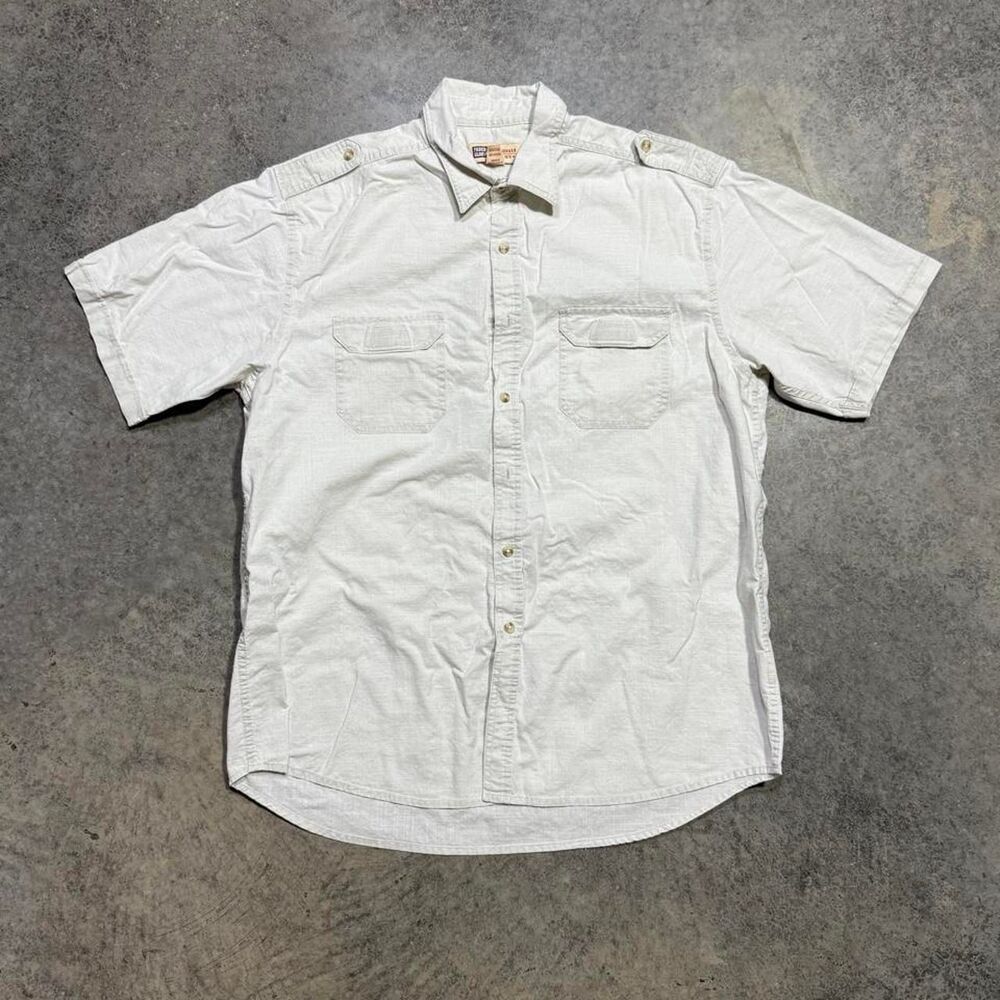 Faded-glory Men's White and Cream Shirt